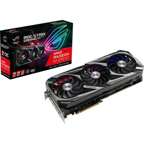 Asus ROG Strix RX 6750 XT OC Edition ROG-STRIX-RX6750XT-O12G-GAMING 192 Bit GDDR6 12 GB Ekran Kartı