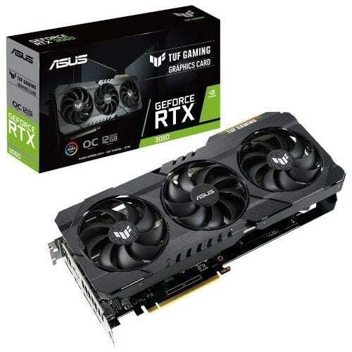 Asus Rtx 3060 Tuf Oc V2 (Lhr) 12Gb Gddr6 192Bit (Tuf-Rtx3060-O12G-V2-Gamıng)