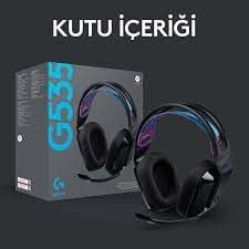 Logitech G G535 LIGHTSPEED Kablosuz Mikrofonlu Oyuncu Kulaklığı - Siyah