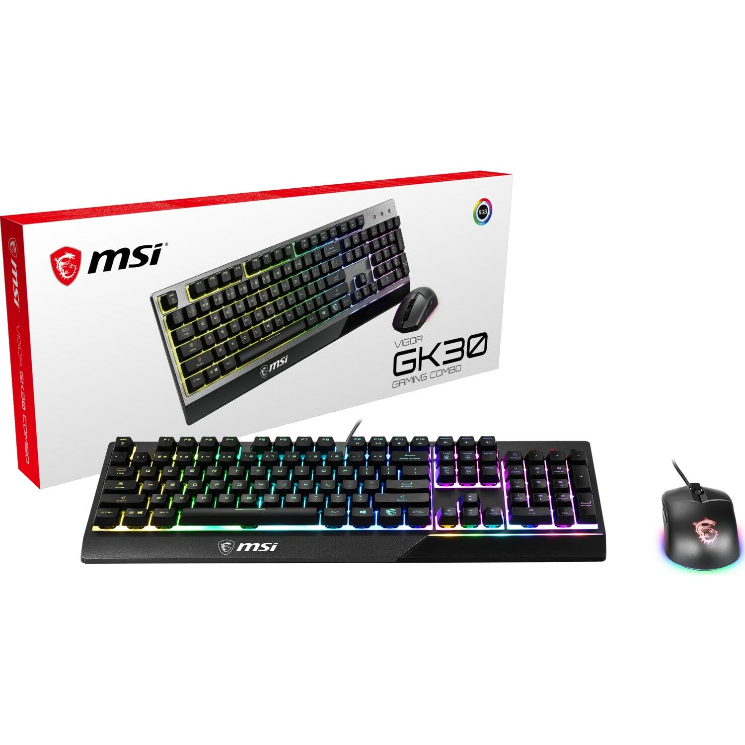 MSI Vigor GK30 Combo TR Klavye ve Mouse Set