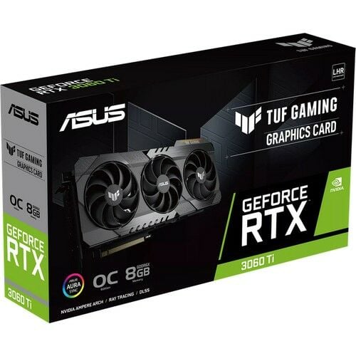 Asus Geforce TUF-RTX3060TI-O8GD6X-GAMING 8GB GDDR6X 256BIT Ekran Kartı
