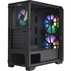 Thermaltake Commander G33 TG 750W 80+ ARGB 2x200mm, 1x120mm Fanlı Mesh Panel, MidTower Oyuncu Kasası (CA-3P3-75M1WE-00