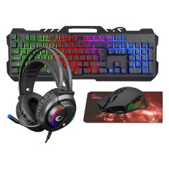 Rampage Fitment Gaming Set (Klavye Mouse Kulaklık Mousepad)