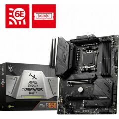 MSI MAG B650 TOMAHAWK WIFI AM5 DDR5 6600MHZ(OC)  HDMI DP M.2 USB3.2 2.5G LAN WIFI 6E ATX