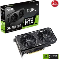 Asus Geforce Dual RTX3060TI O8GD6X 8gb GDDR6X 256BIT 1695MHZ Oc 2xhdmı 3xdp Rgb Ekran Kartı
