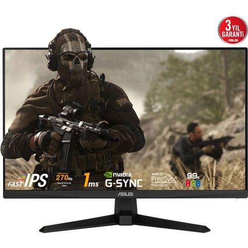 ASUS TUF GAMING VG249QM1A 23.8″ 270Hz 1Ms Fast IPS FHD FreeSync Premium G-Sync Gaming Monitör
