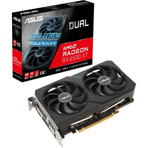 Asus Radeon DUAL-RX6500XT-O4G 4gb Gddr6 64BIT 2820MHZ Oc 1xhdmı 1xdp Ekran Kartı