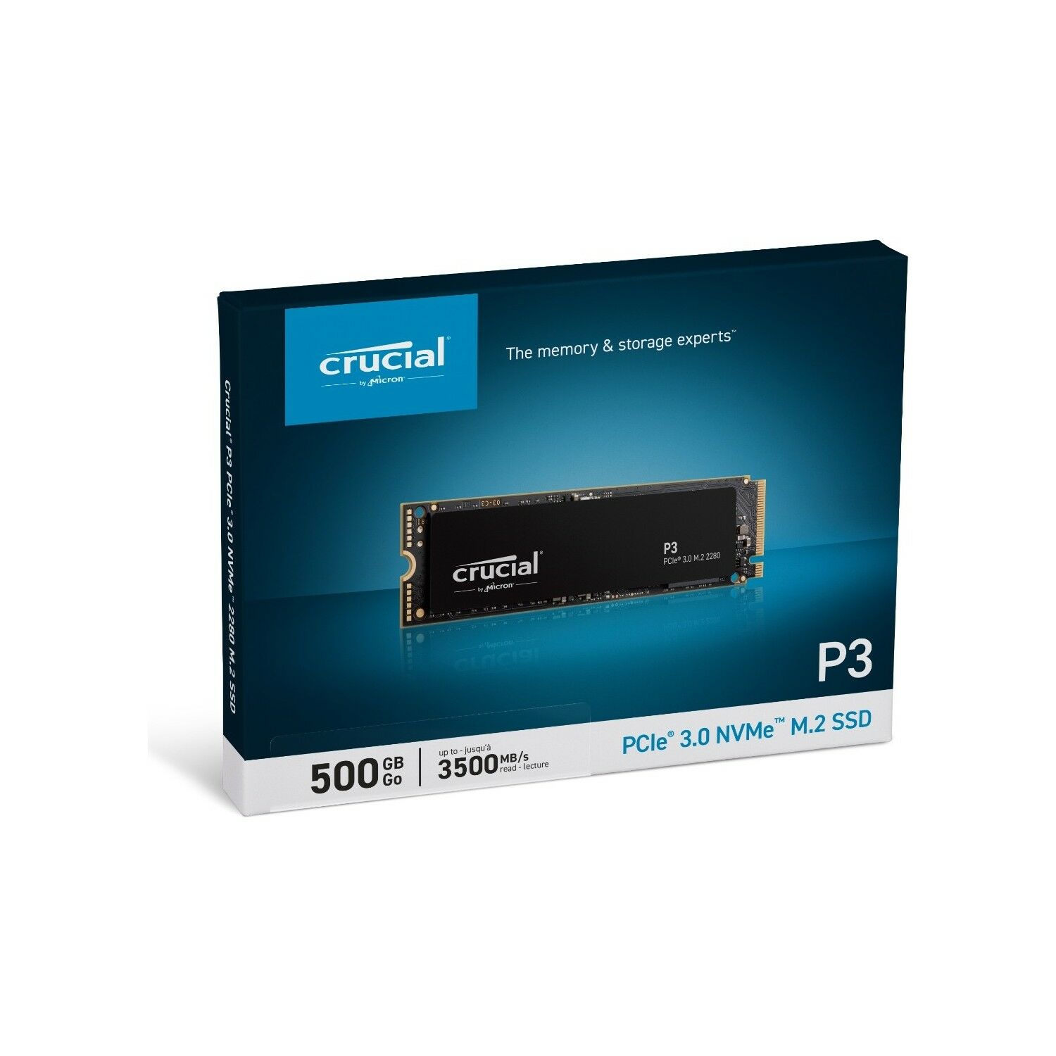Crucial P3 500GB 3D Nand Nvme Pcıe M.2 SSD (3500-1900 Mb/s) CT500P3SSD8