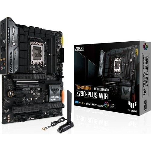 ASUS TUF GAMING Z790-PLUS WIFI Intel Z790 LGA1700 DDR5 7200 DP HDMI 3x M2 USB3.2 WiFi 6E + BT AURA RGB 2.5Gbit LAN ATX ASUS 5X PROTECTION III, Armoury Crate, AI Suite 3 (TUF GAMING Z790-PLUS WIFI)