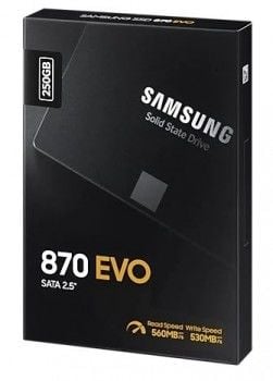 250GB SAMSUNG 870 560/530MB/s EVO MZ-77E250BW SSD