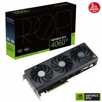 ASUS PROART-RTX4060TI-O16G GAMING 16GB GDDR6 HDMI DP 128BİT
