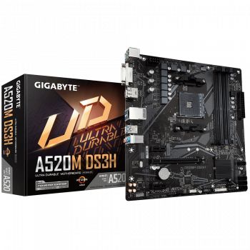 GIGABYTE A520M-DS3H DDR4 4733(OC) HDMI M.2 mATX AM4